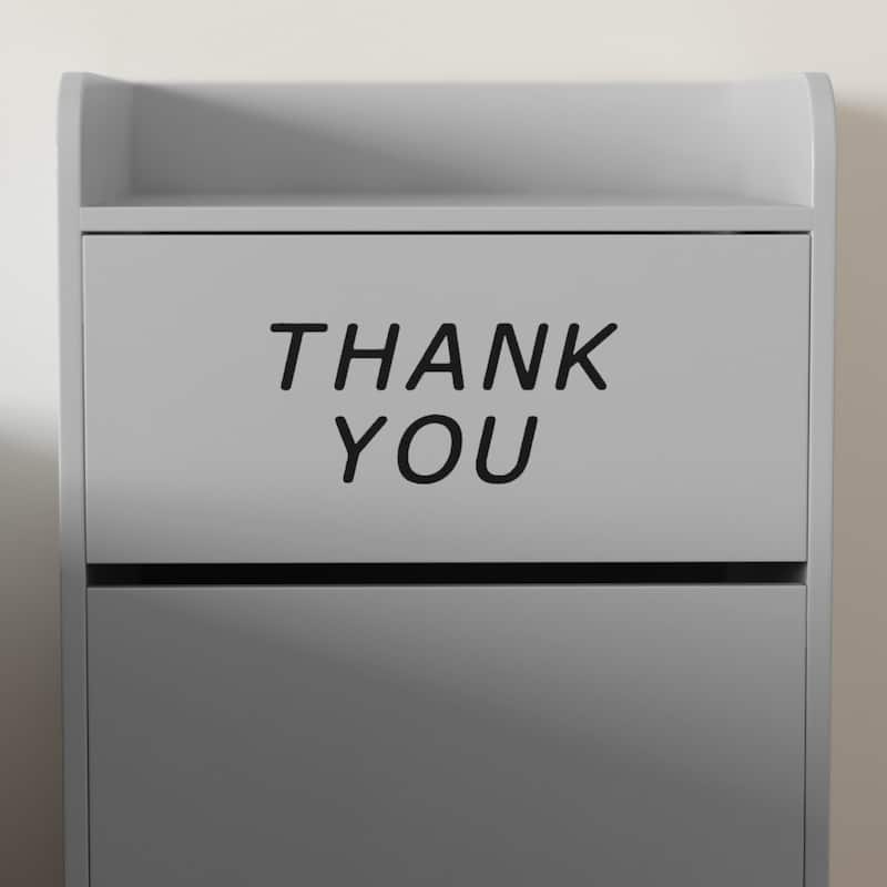 Wood Tray Top Receptacle