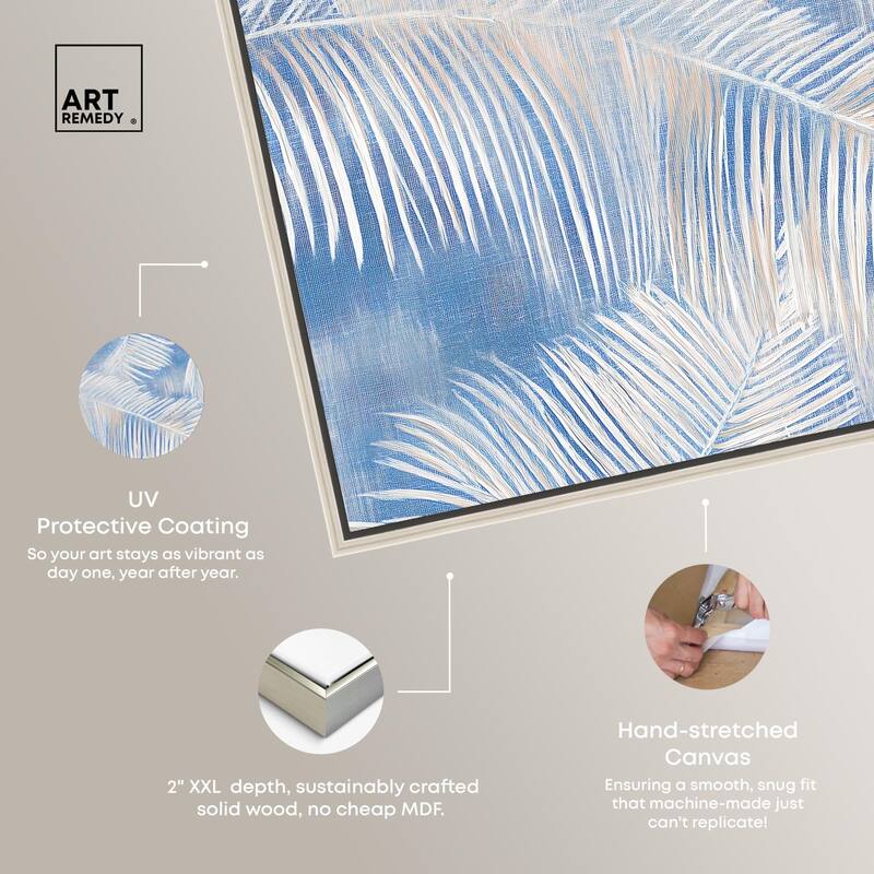 Sky Palm Silhouettes Canvas by Art Remedy