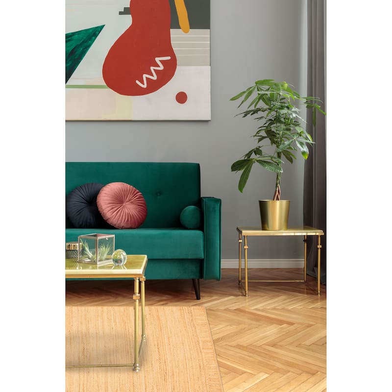 ECARPETGALLERY Flat-Weave Palas Denizli Tan Jute Rug - 5'3 x 7'10