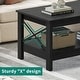 preview thumbnail 13 of 47, Farmhouse Coffee Table with Storage 2-Tier Center Table for Living Room