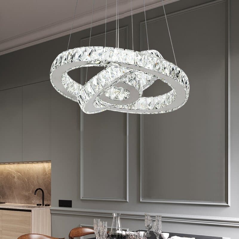 Maxax 3 - Light Unique / Statement Geometric LED Chandelier Accents - YX400