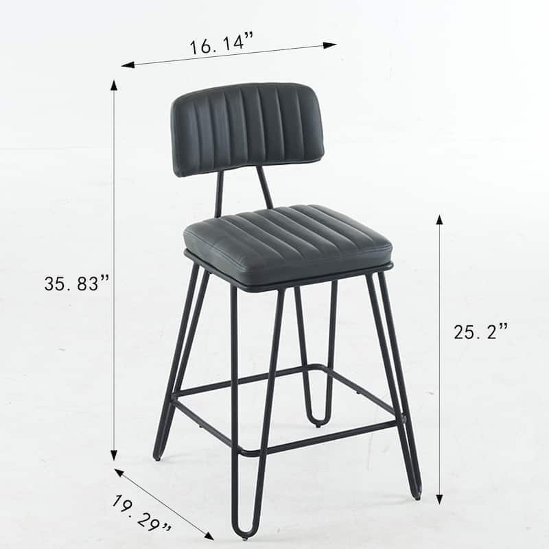 Industrial Bar Stools Set Of 2