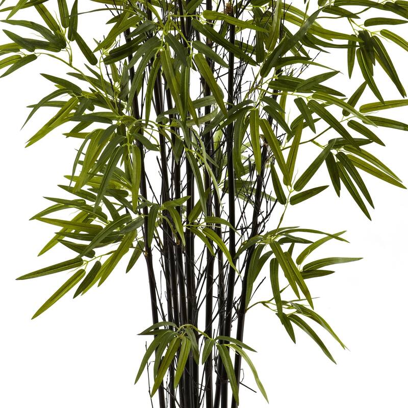 Black Bamboo Tree 4ft - Realistic Artificial Bamboo Plant for Home Office Decor - 4ft.