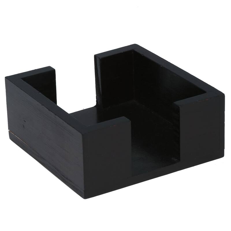 Black Square Coaster Holder for 4" Square Coasters - Multi - Multi