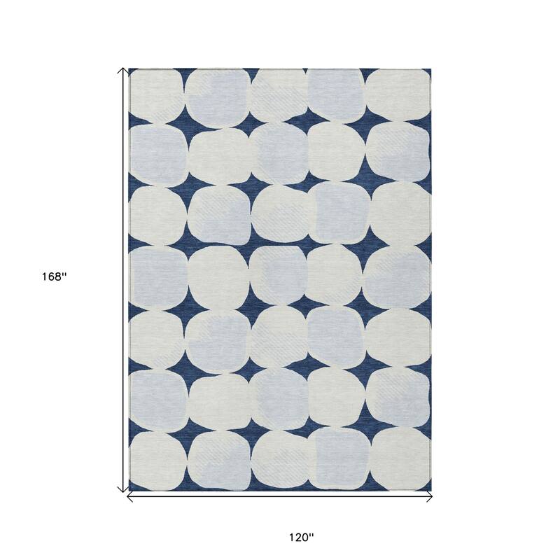 HomeRoots Abstract Transitional Rectangle Outdoor Rug