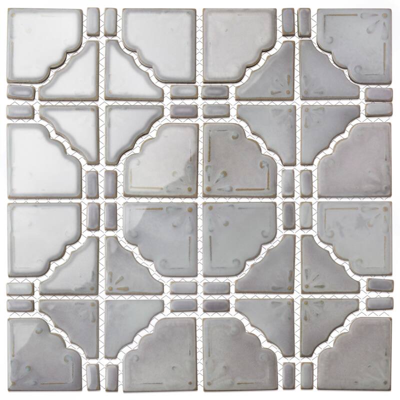 Merola Tile Hudson Moonbeam Grey Eye 11-7/8" x 11-7/8" Porcelain Floor and Wall Tile