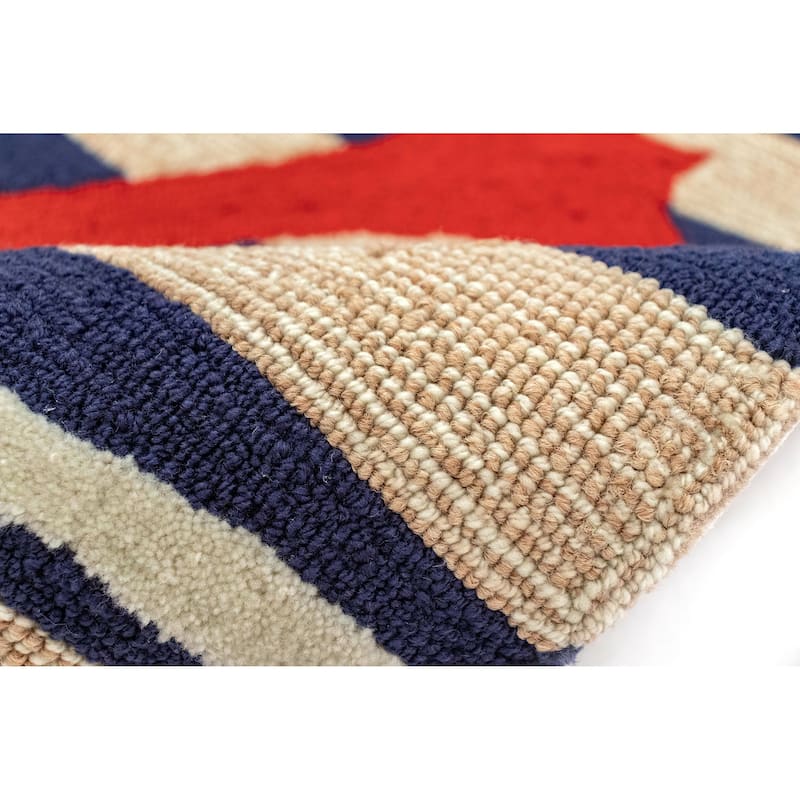Liora Manne Frontporch Anchor Indoor/Outdoor Rug Navy 2'6 x 4'