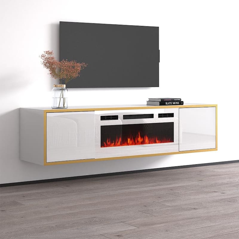 Goldie WH-EF Electric Fireplace 65" TV Stand