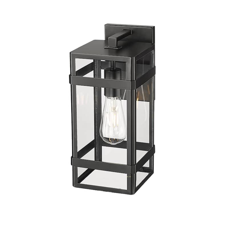 Millennium Lighting Payton 1 Light Outdoor Wall Sconce in Powder Coat Black