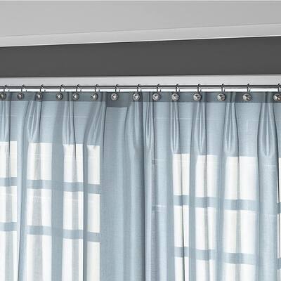 12 Psc Bath Curtain Hooks, Silver Shower Curtain Hooks