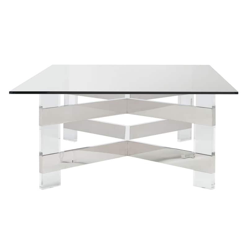 SAFAVIEH Home Eugene Acrylic Coffee Table - 54"W x 38"D x 17"H