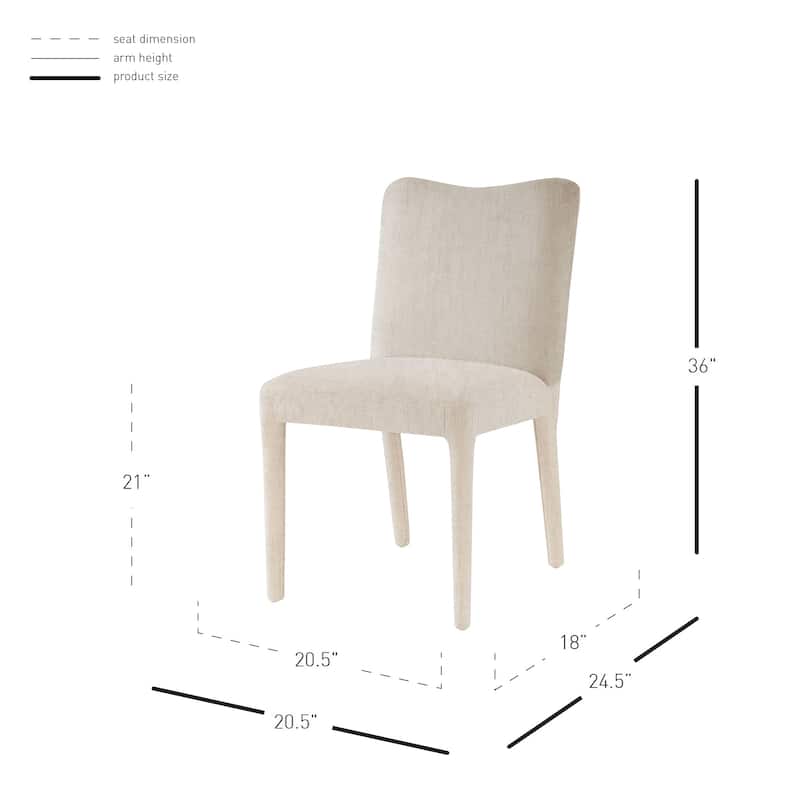 NPD Furniture Alder Velvet Dining Side Chair (Set of 2)