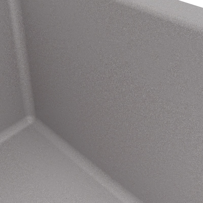 Karran Undermount 24.38 in Single Bowl Quartz Kitchen Sink Kit