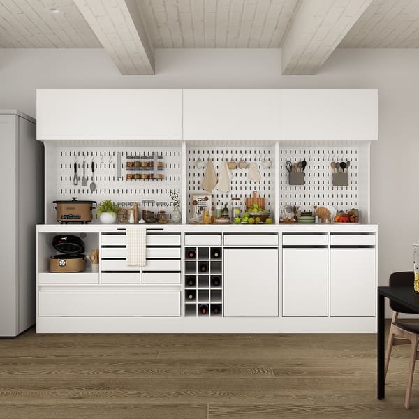 Combo Large Kitchen Pantry Storage Cabinet Pantry Cabinet Dinning Room ...