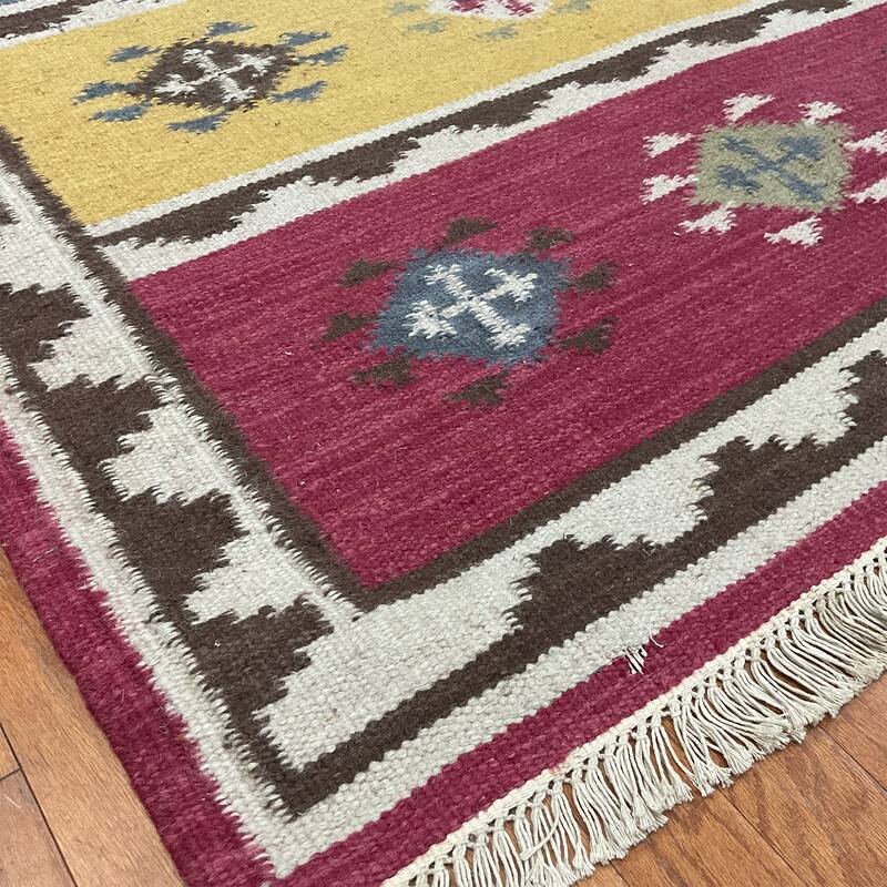 HERAT ORIENTAL Handmade Wool Kilim - 4'6" x 6'6"