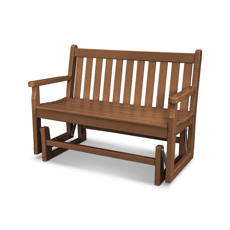 POLYWOOD Traditional 48-inch Outdoor Garden Glider Bench