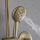 preview thumbnail 20 of 44, Modland 5-Spray Shower System - 10" Rainfall, Pressure Balance Valve, Matte Black/Gold/Nickel