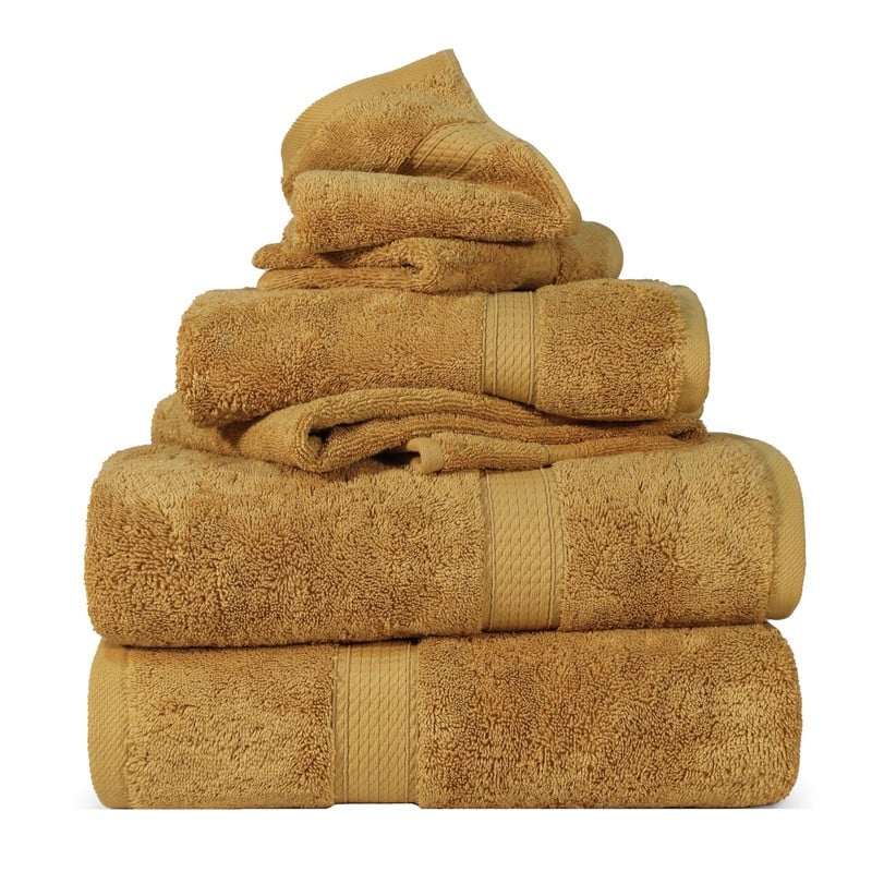 Superior Egyptian Cotton Pile Heavyweight 6-Piece Towel Set