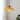 Modern 1 Light Amber Glass Pendant Light Electroplated Brass Ceiling Fixture