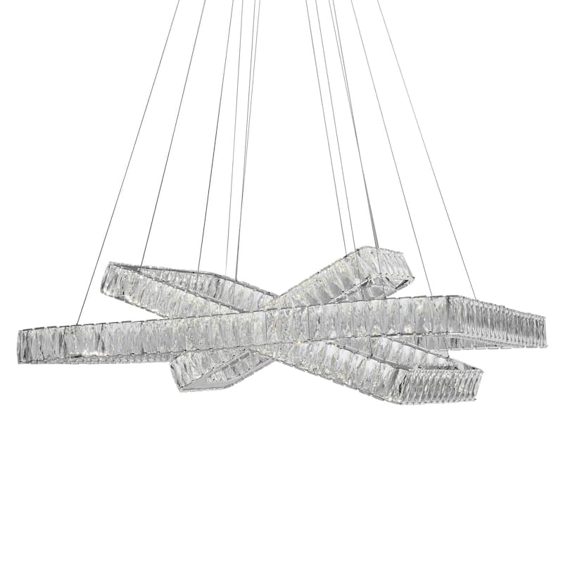 Crystal Elegance Integrated LED Chandelier