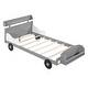 preview thumbnail 5 of 7, Fun Race Car Design Twin Bed with Built-in Storage, Easy Assembly