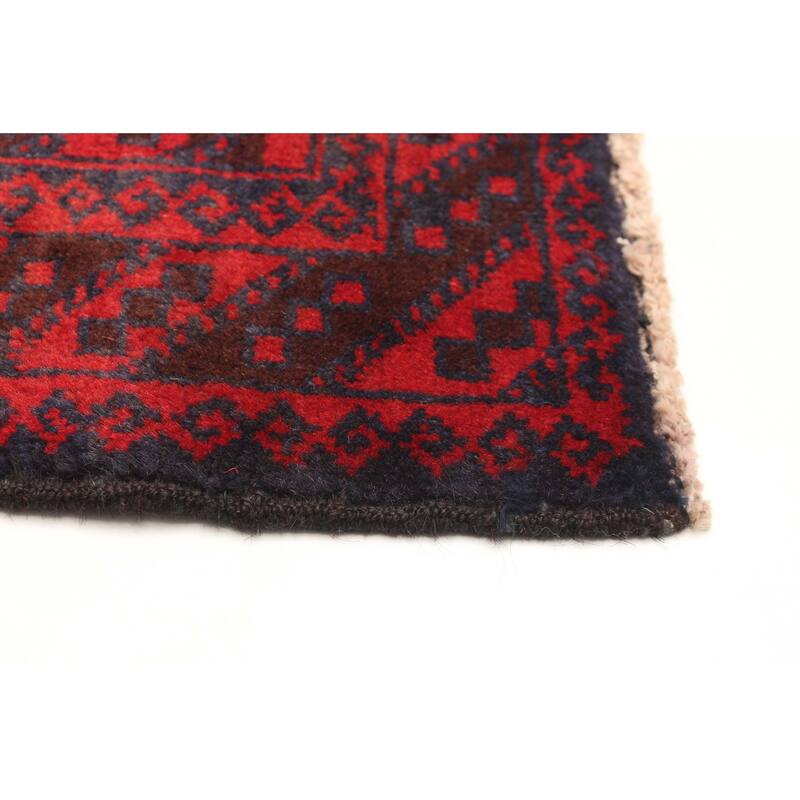 ECARPETGALLERY Hand-knotted Teimani Navy Wool Rug - 3'4 x 6'4
