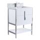 Option White Matte - Chrome Hardware