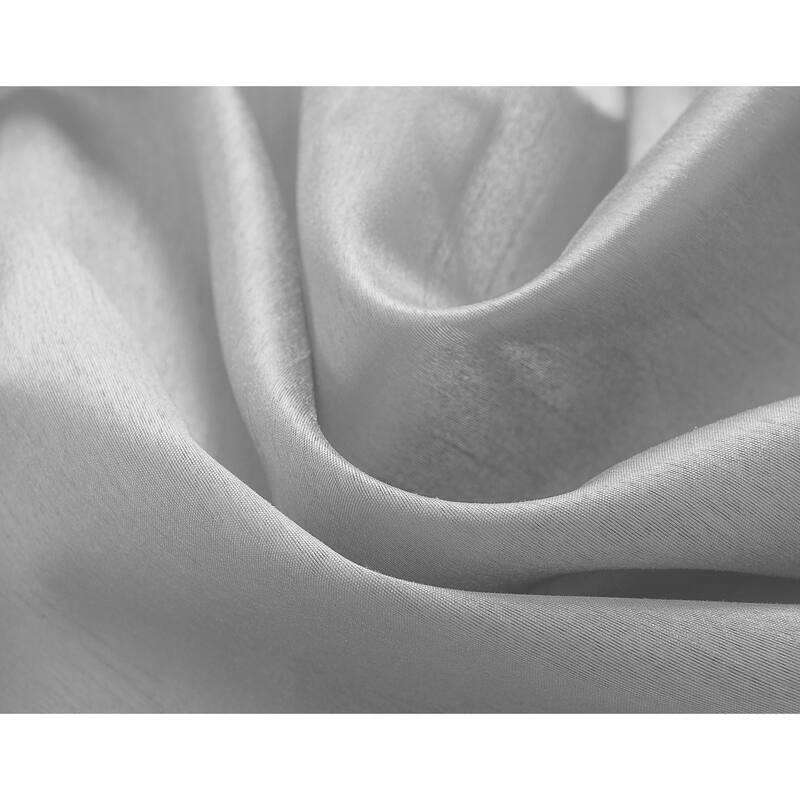 Nancy Faux Silk 63-inch Grommet Curtain Panel - 54 x 63 in. - 54 x 63 in.