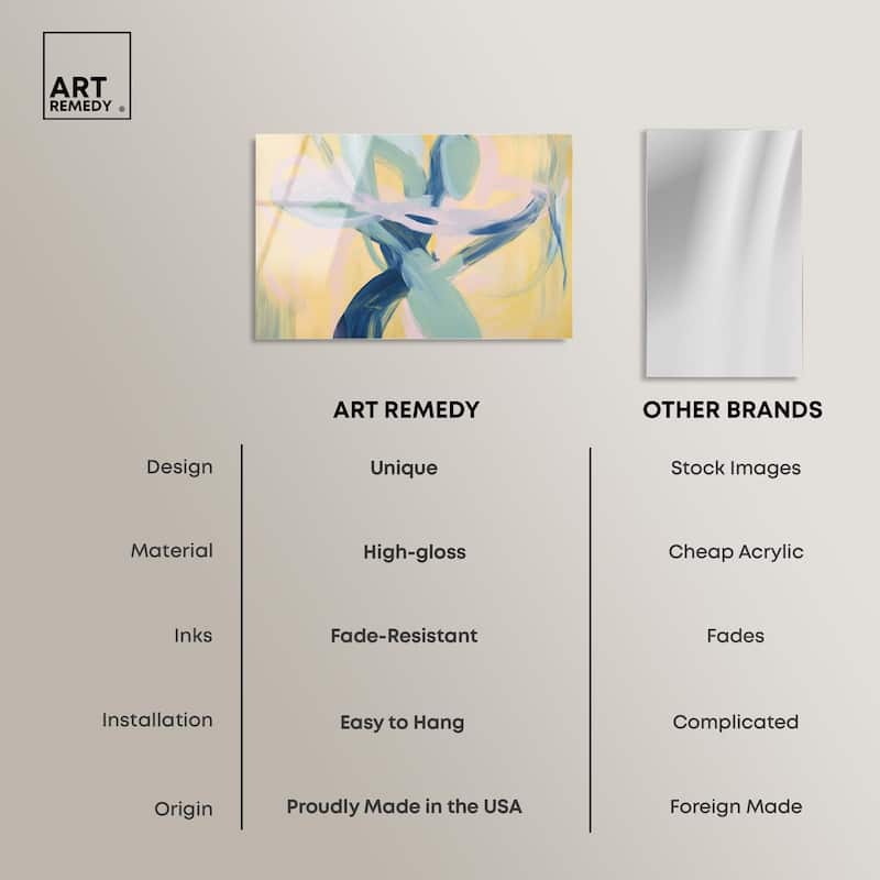 Entangled Embrace II Acrylic by Art Remedy, Ready to Hang