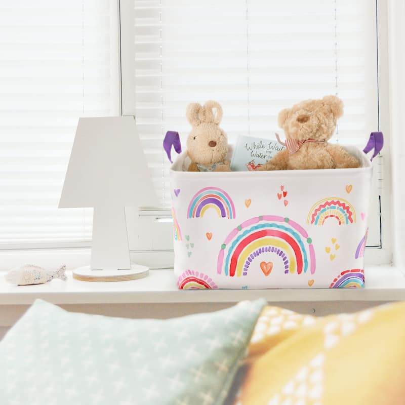 Rainbow Hearts Rectangle Storage - Rectangular Storage
