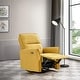 preview thumbnail 8 of 6, GDFStudio - Asheville Modern 40.2" Tall Manual Push-Button Upholstery Suede Recliner Chair for Living Room, Office & Apartment