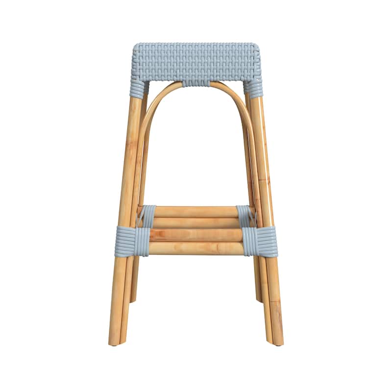 Robias Rectangular Rattan 30" Bar Stool