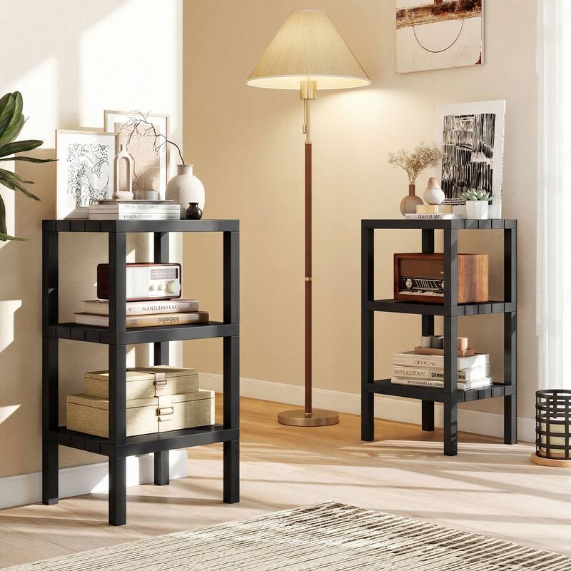 Gymax 6-Tier Plastic Modular Storage Shelves Open Display Utility