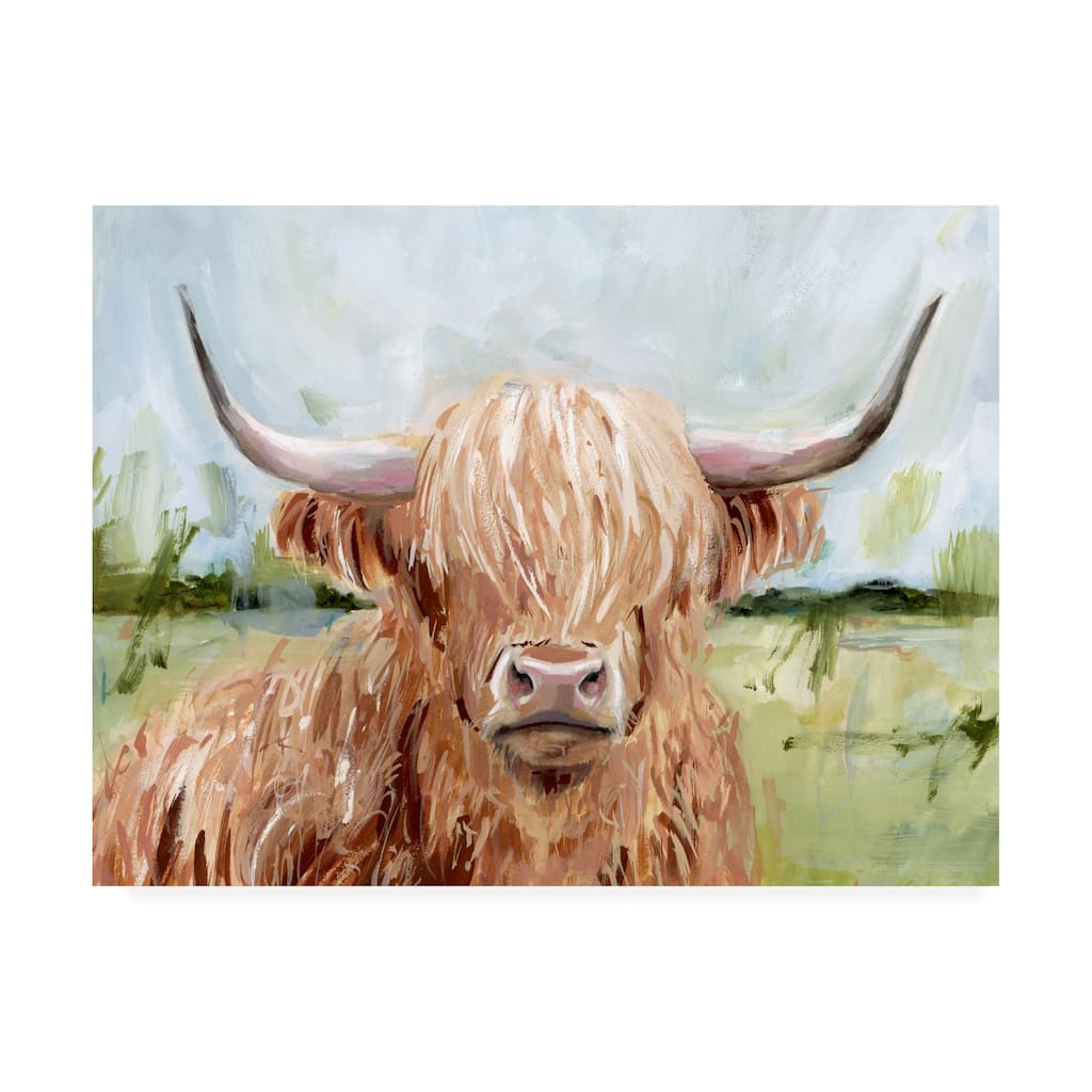 Victoria Borges 'Highland Grazer II' Canvas Art