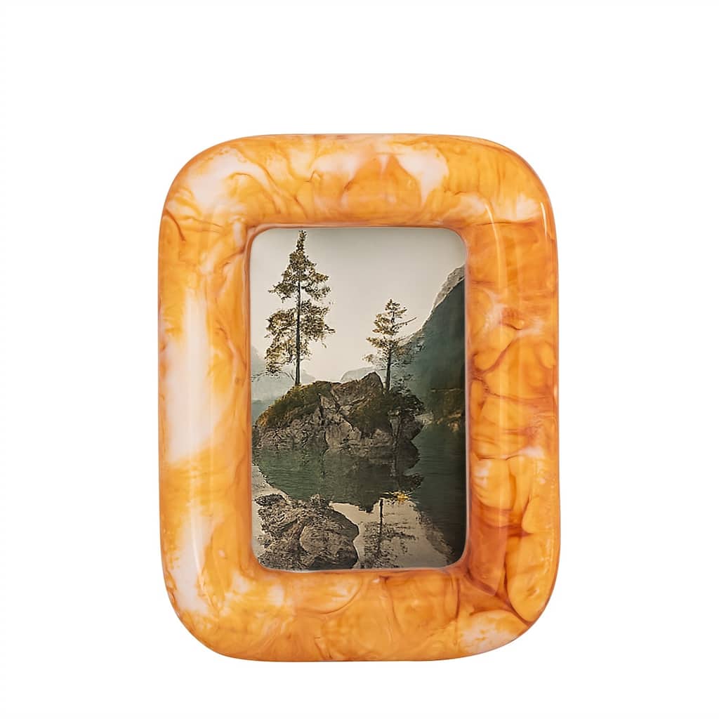 Orange Resin 4x6 Frame