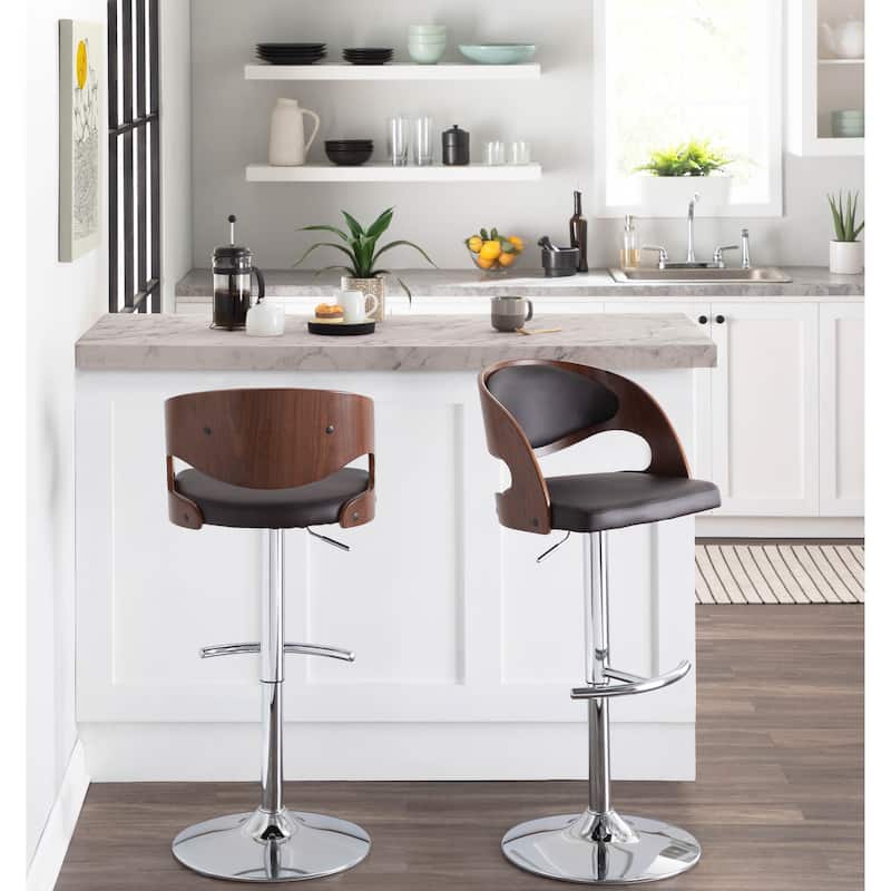 Carson Carrington Visby Adjustable Barstool with Swivel