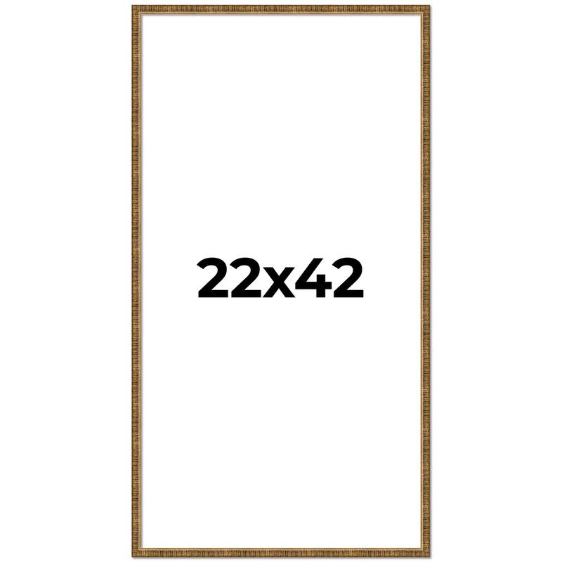 22x42 Frame Gold Solid Wood Picture Frame - Complete Modern Photo