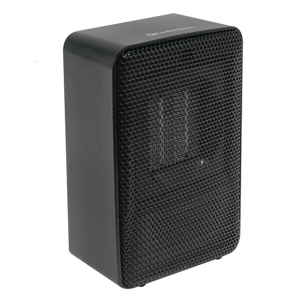 Brentwood Appliances 1 500 Watt Electric Portable Space Heater And Fan H F301bk The Home Depot