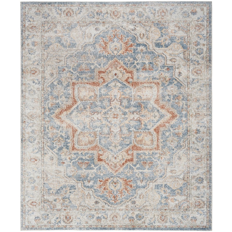 Nourison Astra Machine Washable Distressed Area Rug