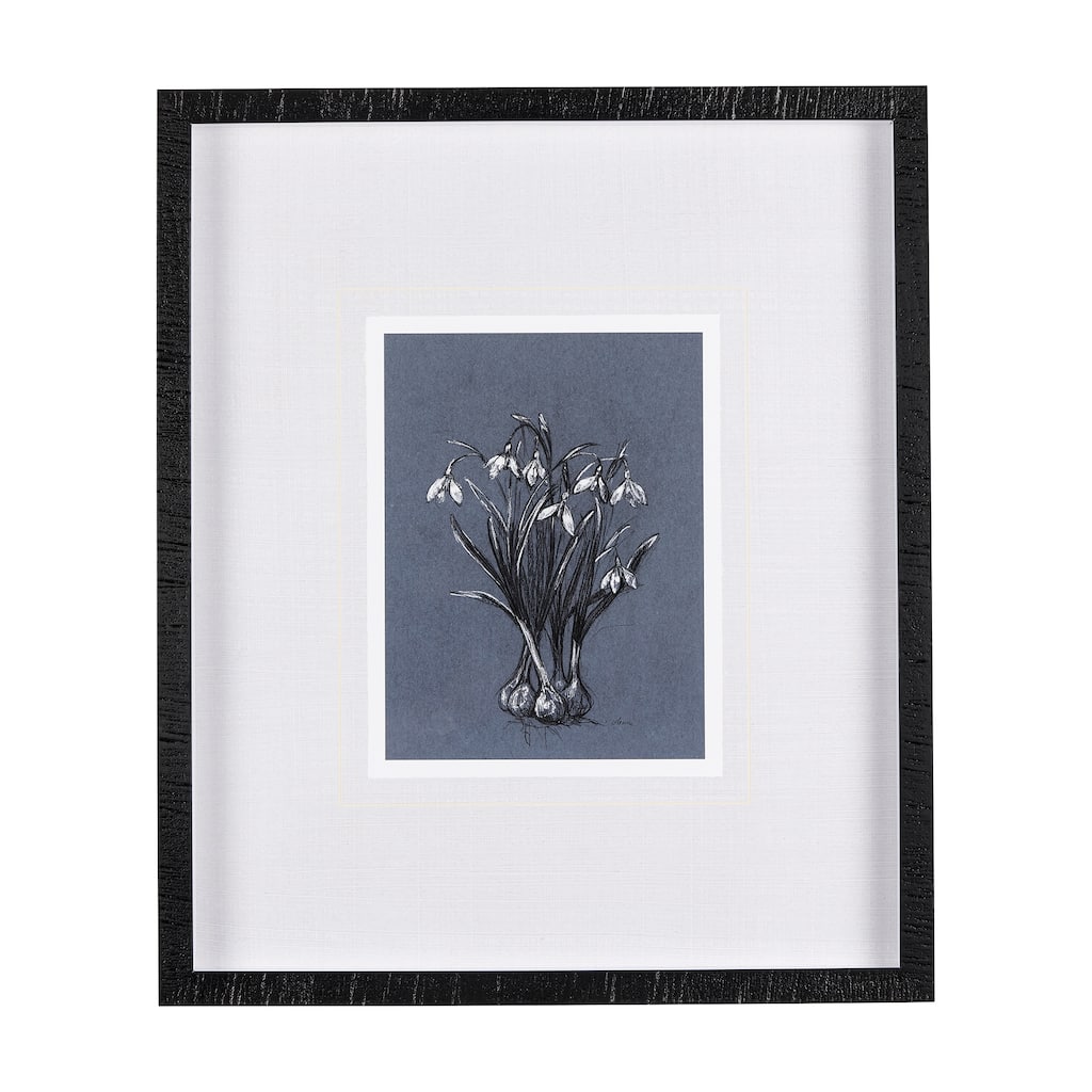 Botanical Sketches VI (Blue) Framed Art Print