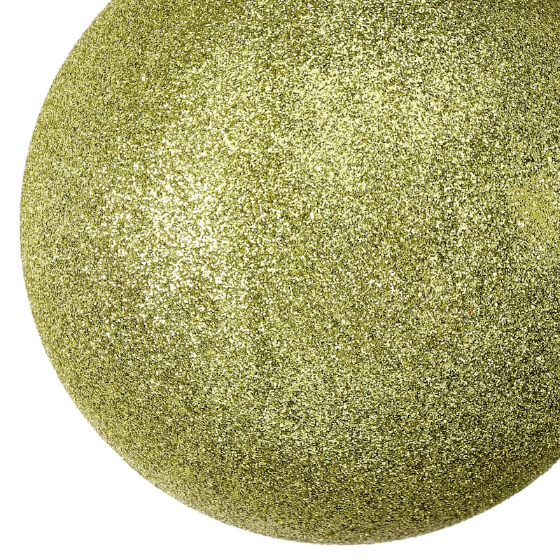 100mm Shatterproof Plastic Glitter Ball Set of 2