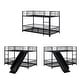 preview thumbnail 4 of 30, Kids Metal Bunk Bed with Slide and Guardrails