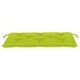 preview thumbnail 7 of 8, vidaXL Patio Bench with Bright Green Cushion 44.1" Solid Teak Wood - 44.1" x 21.7" x 37"