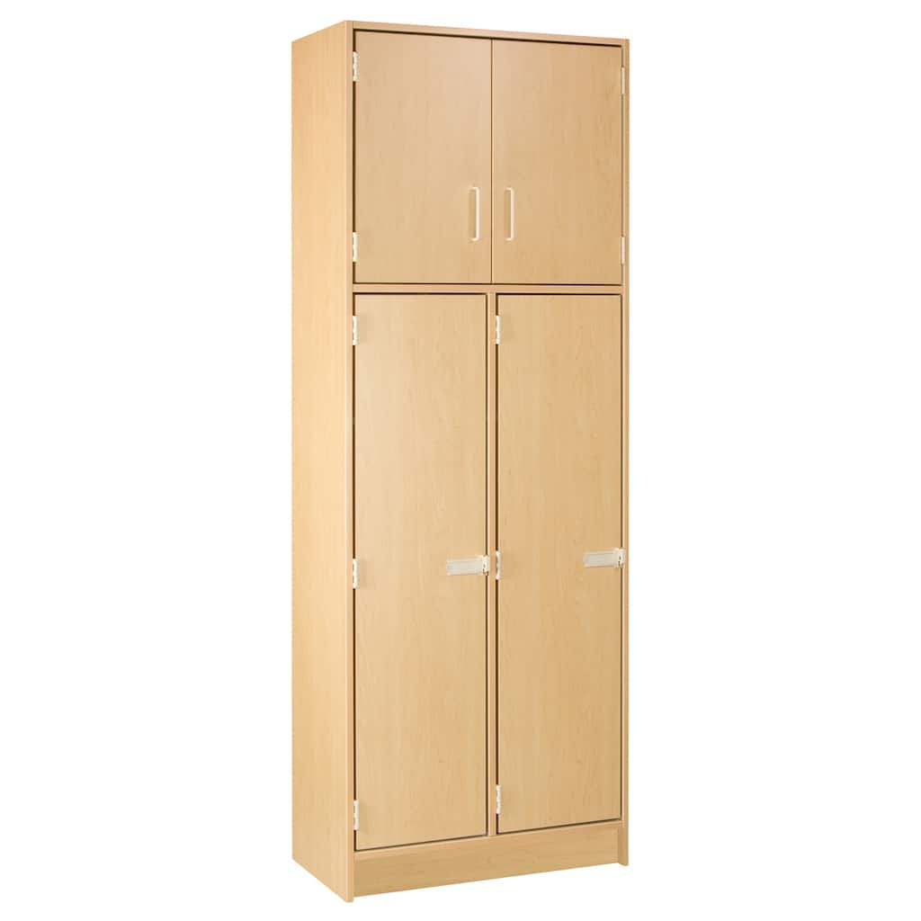 Tall Double Locker Storage Unit - 84" High Secure Storage - 30" x 18" - Durable Metal Locker