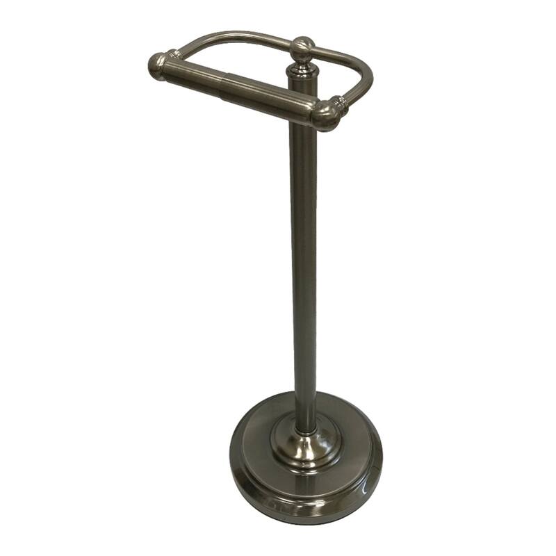 Kingston Brass Vintage Freestanding Toilet Paper Holder - Black Stainless