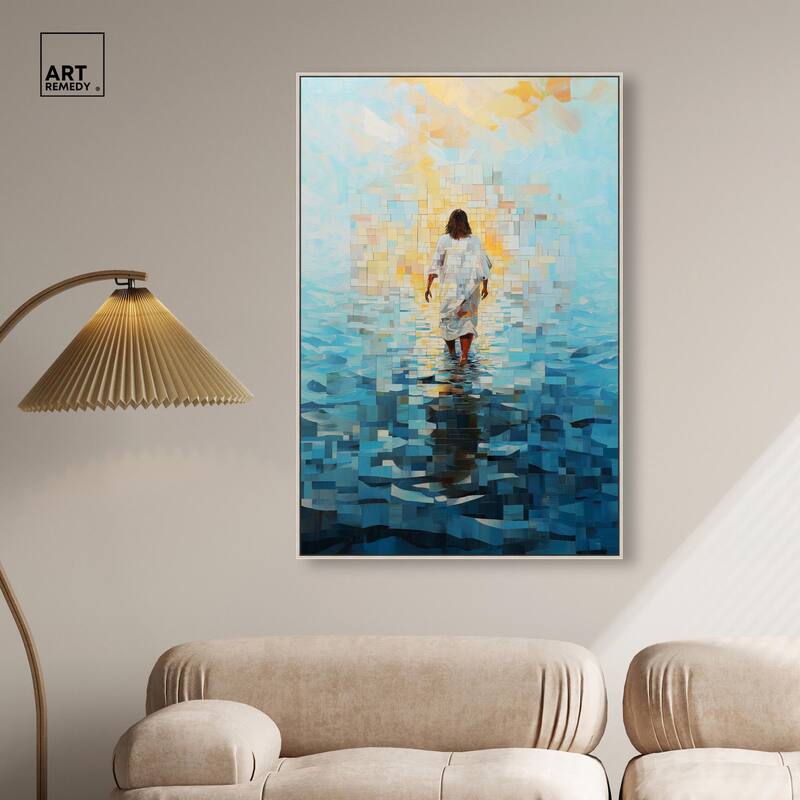 Water Walker Mosaic II Canvas by Art Remedy