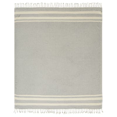 LR Home Striped Premium Turkish Cotton Throw Blanket