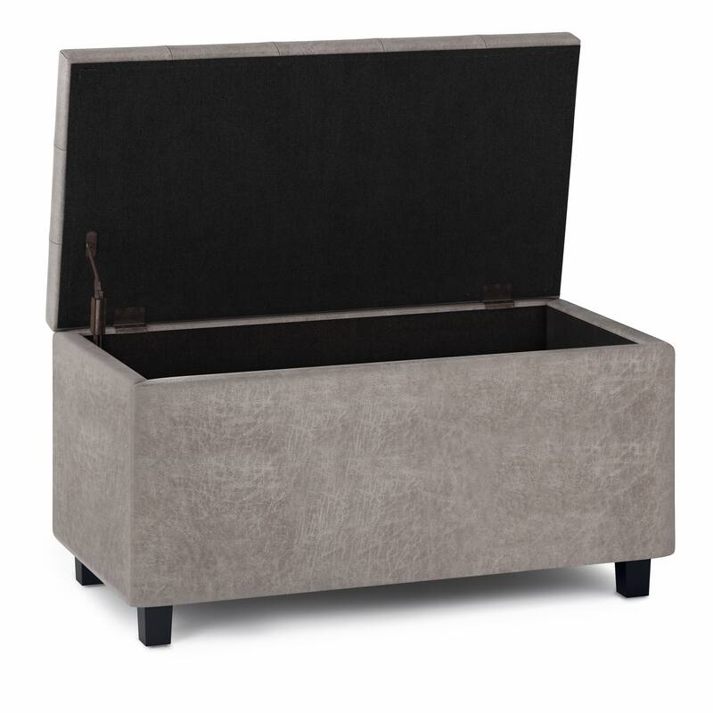 WYNDENHALL Essex 34-in. Wide Rectangular Storage Ottoman