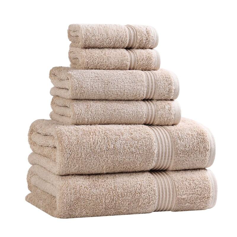 Superior Heritage Egyptian Cotton Absorbent 6-Piece Towel Set