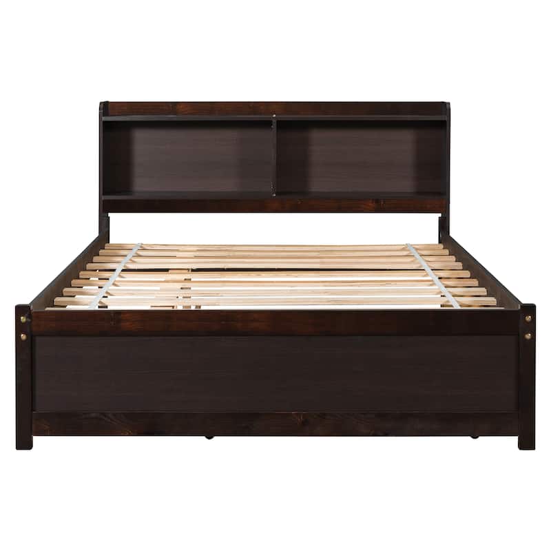 Full Bed with Trundle,Bookcase